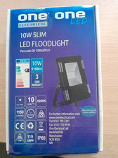 One Electrical OE-10WLEDFLG LED Slim floodlight 6000W (Black) with PIR