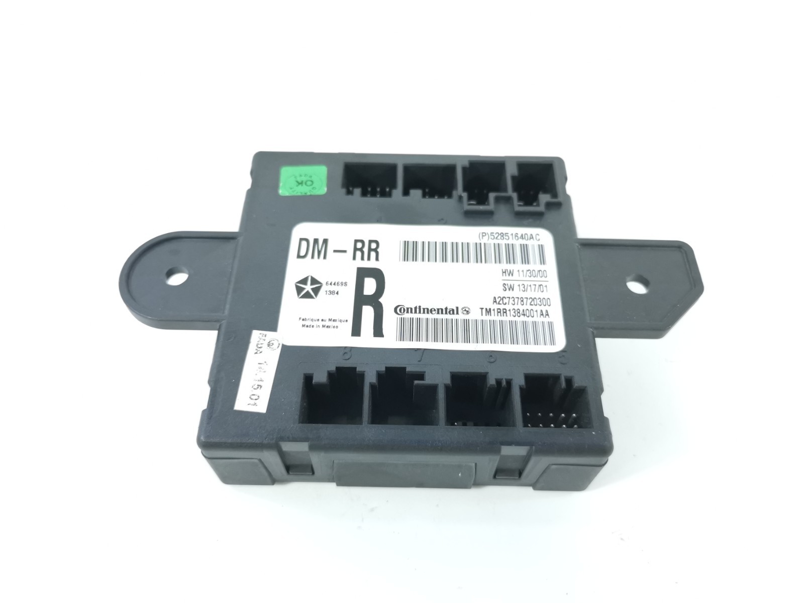 Maserati Ghibli S 3.0 Q4 2015  Rear Right Door Control Module 52851640AC OEM