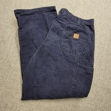 Carhartt B11-MDT Loose Duck Work Dungaree Fit Dark Blue Carpenter 40x30