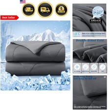 Cooling Comforter Queen Size Breathable Ice Blanket for Hot Sleepers All Season