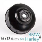Oil Filter Cap  Wrench for BMW oil filters with 76 x 12 flutes US STOCK