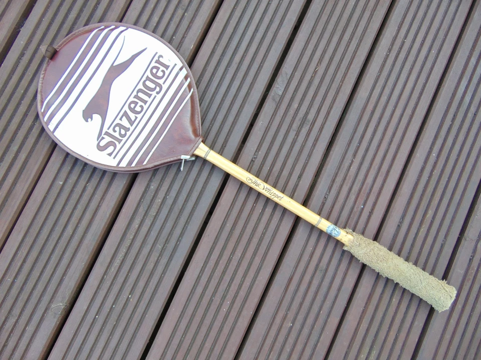 Vintage Retro Slazenger 'The Whippet' Squash Racquet Racket & Cover - Image 2 of 4