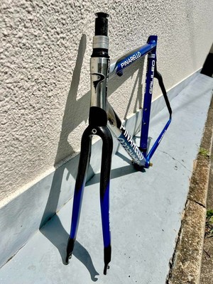 Cadre Vélo De Route Pinarello Galileo – Taille 54, Aluminium/carbone, Avec Direction Et Boîtier De Pédalier, Occasion Bon état