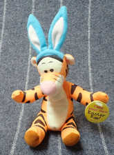 Vintage Disney Easter Bunny Tigger Plush Blue Ears Winnie the Pooh 1998 7 in