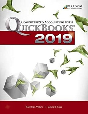 Computerized Accounting with QuickBooks Online 2019 - Desktop Edi