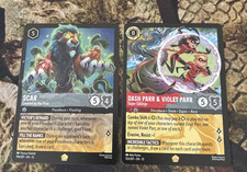 Disney Lorcana TCG Attack Of the Vine Legendary Scar Dash Parr Violet Parr