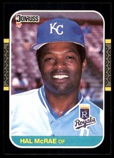 Hal McRae 1987 Donruss #471 Royals MLB READ FREE SHIPPING AutographDen