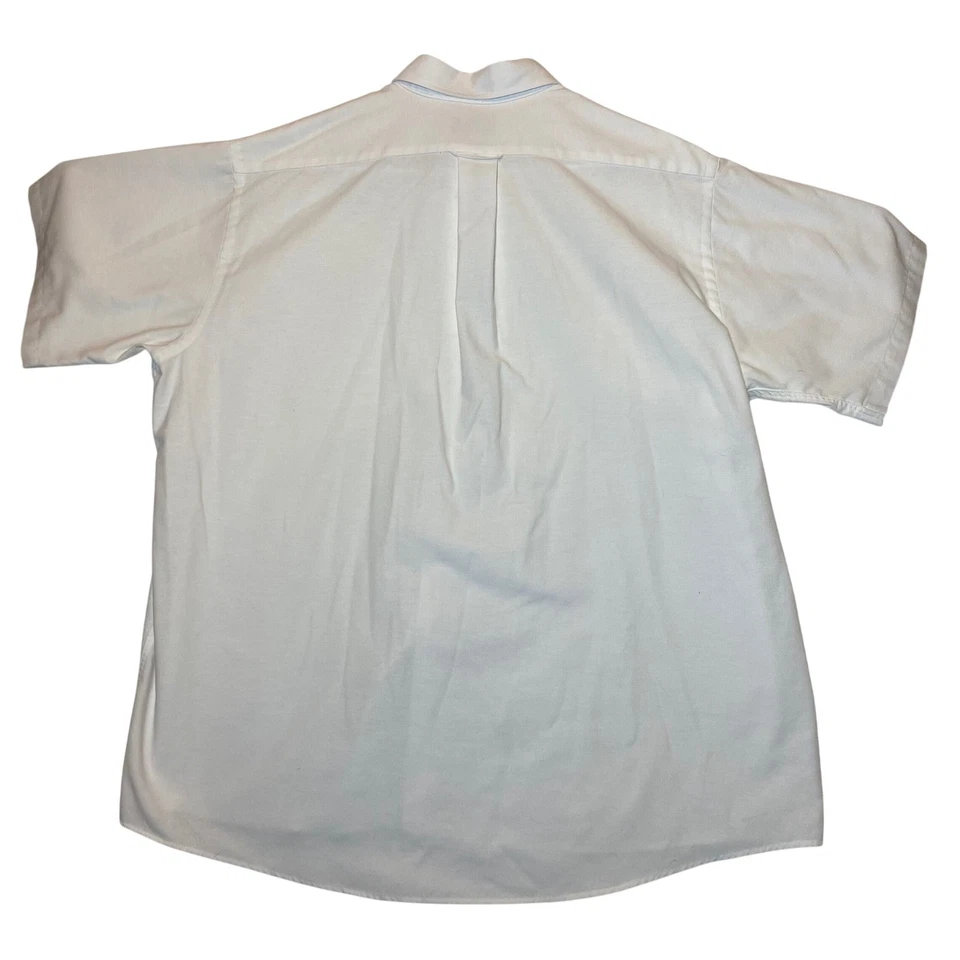Alexander Lloyd Big Man White Short Sleeve Button Down Dress Shirt 18.5 USA - Image 3 of 3