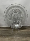 Vintage 1960s–70s Anchor Hocking Wexford Glass Scalloped Torte Plate 14” Clear