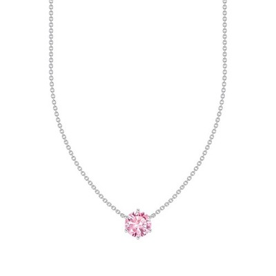 Thomas Sabo Kette-Anhänger Damen Pinker Zirkonia Silber KE2210-051-9
