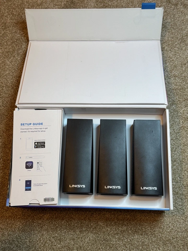 Linksys Velop AC6600 Tri-Band Whole Home Wi-Fi System (3-Pack) WHW0303B BLACK - Image 2 of 3