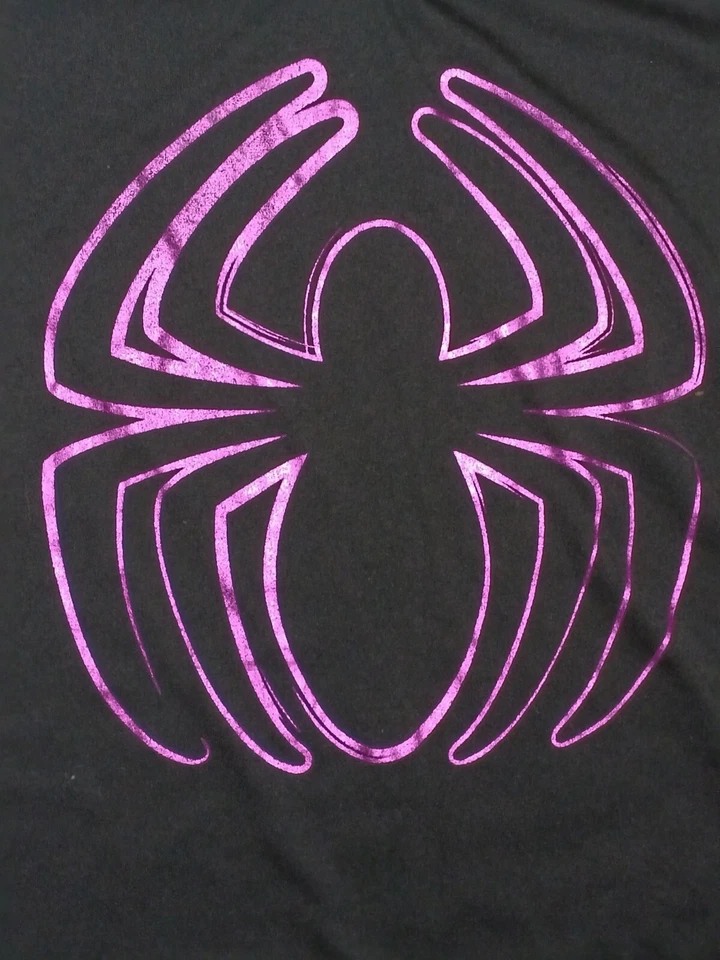 Marvel Spiderman Mujer Camisa Dormir Talla M Negro/Gris Foto 2 de 4
