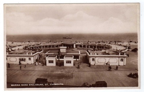 YARMOUTH UK 5 VERSCHIEDENE POSTKARTEN RPPC BAND GEHÄUSE BOOTE - Bild 5 von 6