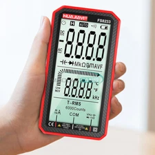 FS8233 Digital Multimeter Full Screen Auto Range AC/DC Voltage Current Meter