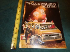 1971 FORD CLUB WAGON VAN SALES BROCHURE / FOLDER / ORIGINAL FOMOCO ITEM!!