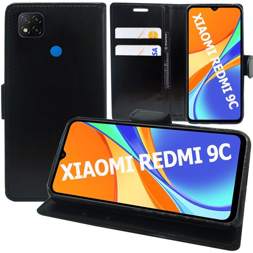 Leather wallet case cover for Xiaomi Redmi 9C/9C NFC
