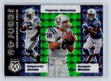 2020 Panini Mosaic James/Manning/Wayne Flea Flicker Green #FF9 Indianapolis Colt