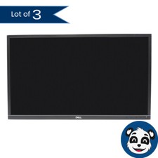 Lot of 3 DELL E2420H 23.8" FHD LCD Monitors, No Stands/Back Covers - "B"