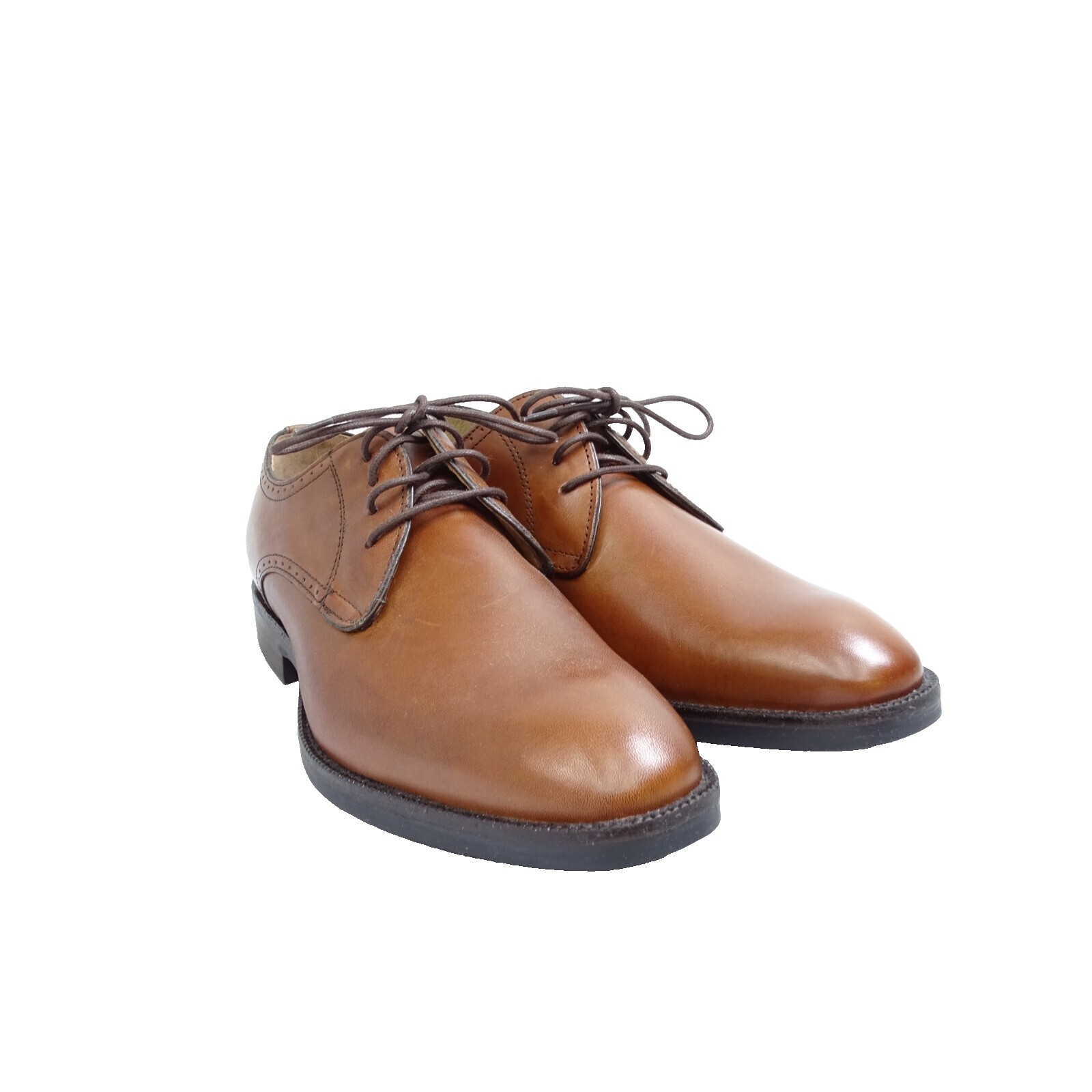 Johnston & Murphy Tan Leather Sheepskin Suede Oxford Shoes 25-2262 Men 10M Johnston Murphy Men main image 3