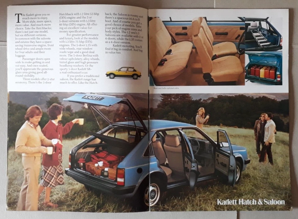 Opel Range Brochure 1980 - Kadett Ascona Manta Rekord Commodore Senator Monza - Image 2 of 4