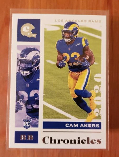 Cam Akers Chronicles 4 Card RC Lot, Including 2 Pink SP Variations - Image 4 of 4