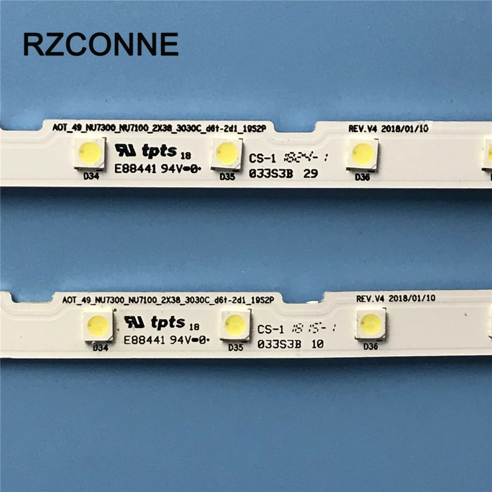 2pcs LED Strip for Samsung AOT_49_NU7300_NU7100 UE49NU7100 UE49NU7120 UN49NU7300 - Image 2 of 4