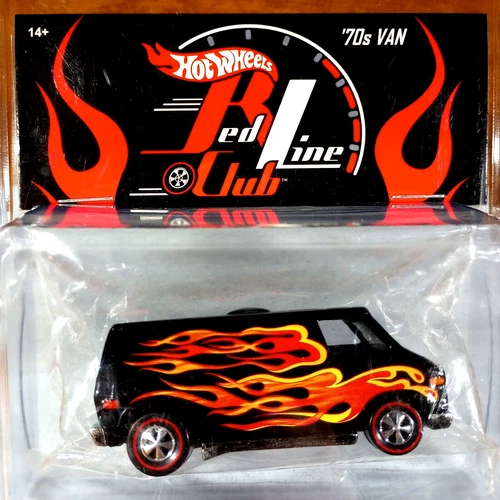 Hot Wheels RLC '70s Van Super 17th Collectors Convention Party Black Redline