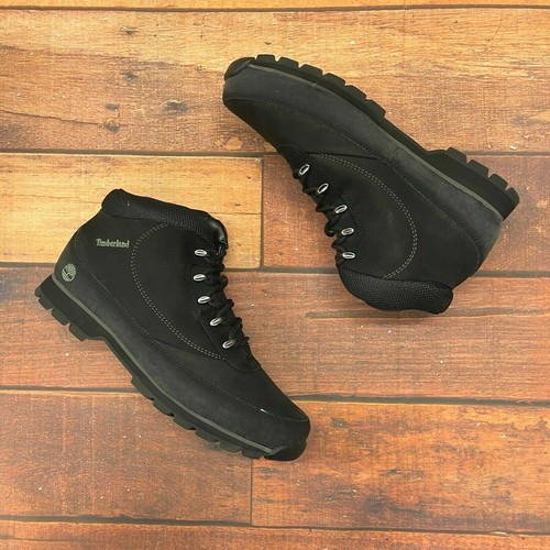 Timberland Men's Euro Brook Hiker Black Leather Hiking Shoes 6705A ALL  SIZES | eBay