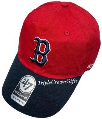 MLB Boston Red Sox ('47 Brand) Clean Up Adjustable Strap Two Tone Red/Navy