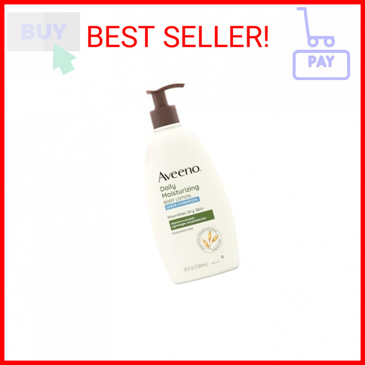 Aveeno Fragrance-Free Sheer Hydration Daily Moisturizing Lotion with Nourishing Oats