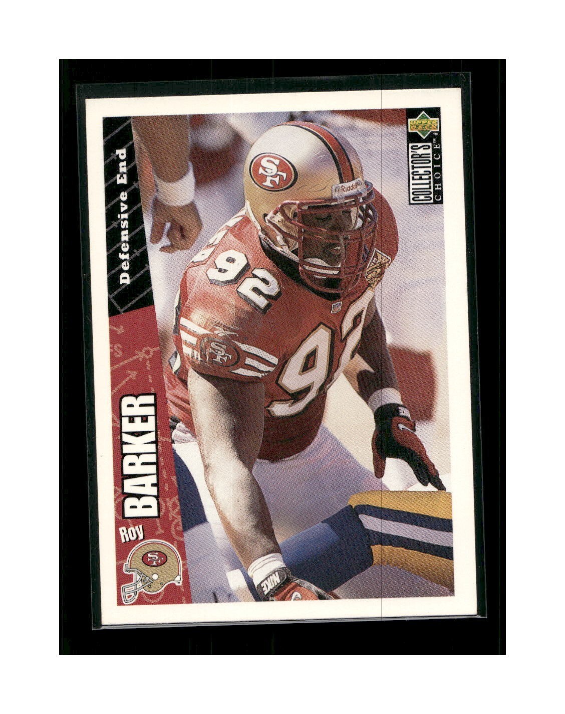 1996 Collector's Choice Update Roy Barker San Francisco 49ers #U147 football