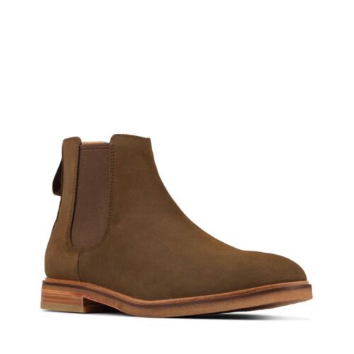 Clarks Uomo Traccia Fascio, Mogano Lea, Stivali Chelsea Eu 8,9, 10,11 G Clarks Uomo Traccia Fascio, Mogano Lea, Stivali Chelsea Eu 8,9, 10,11 G