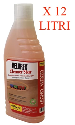 Velurex Cleaner star Chimiver Confezione Risparmio 12 Pz da 1 Lt