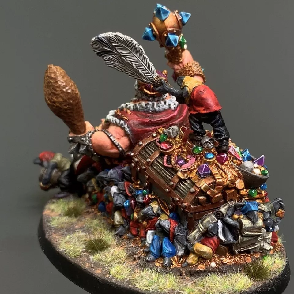 Ogre Kingdoms Overtyrant Greasus Goldtooth Warhammer presale painted Miniatures - Image 4 of 4