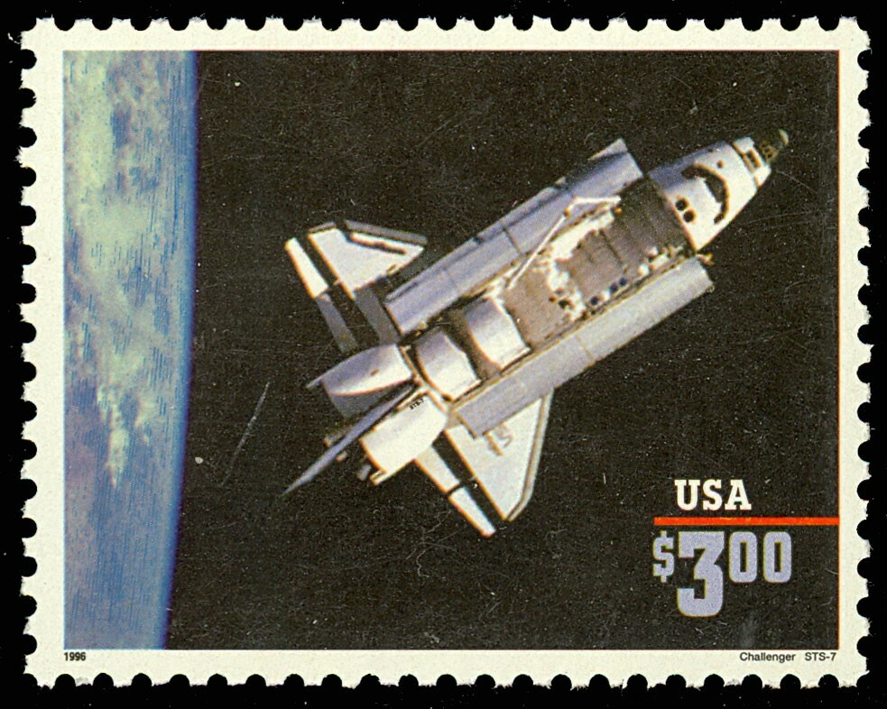 Space Shuttle Challenger 3.00 Priority Mail Postage Stamp Scott