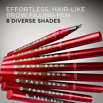 Faux Brow Eyebrow Pen Dual Tip Hair-Like Strokes Fast Precise Brow Makeup