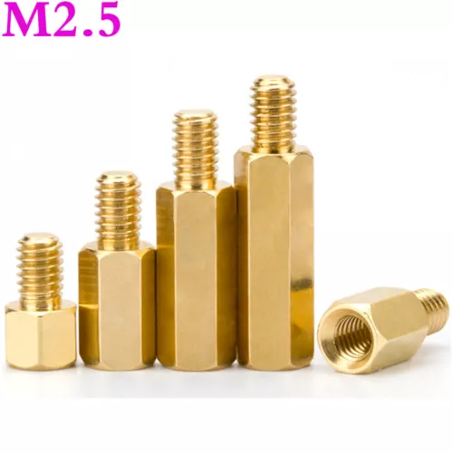 M2.5 Male Female Brass Hex Column Support Spacer Pillar Standoff Screws For PCB
