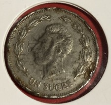 Pièce de 1 Sucre Equateur 1986