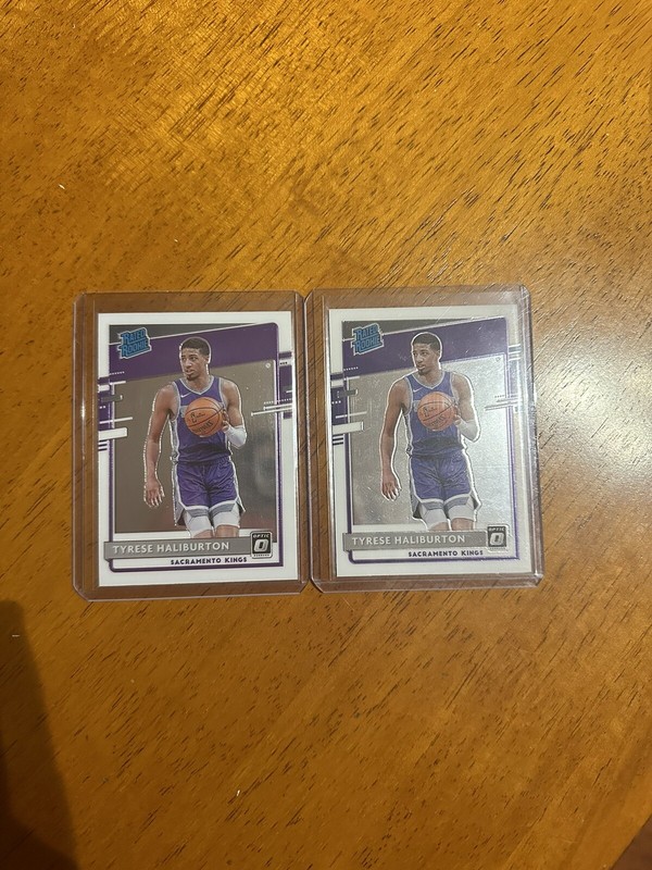 LOT OF 2 Tyrese Halliburton 2020-21 DONRUSS OPTIC Rated ROOKIE RC Pacers RC