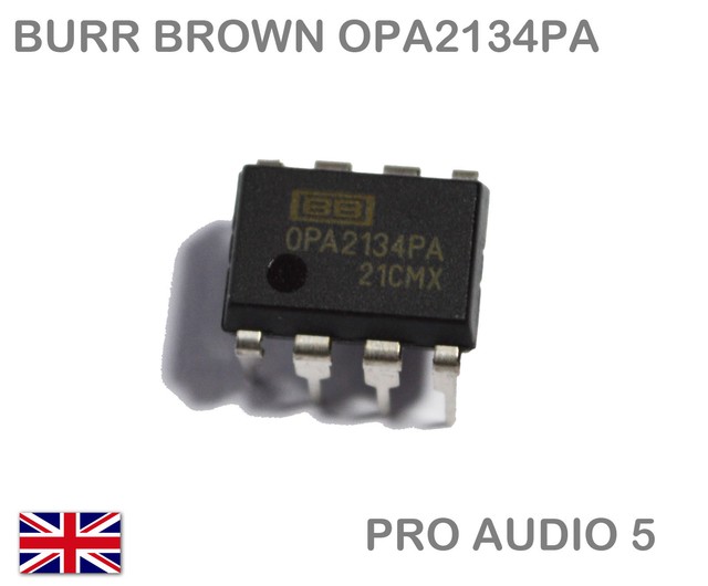 5x Amplis Opérationnels OPA2134PA - DIP-8 - Pour Circuits Audio Et Instruments De Précision