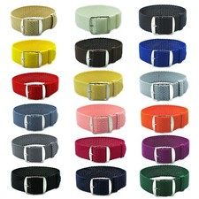 Perlon Watch Strap Braided Nylon Military Solid Replacement Watch Strap