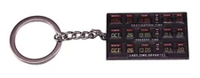 Back to the Future Time Circuit Travel Board Delorean Doc Brown Marty Keychain