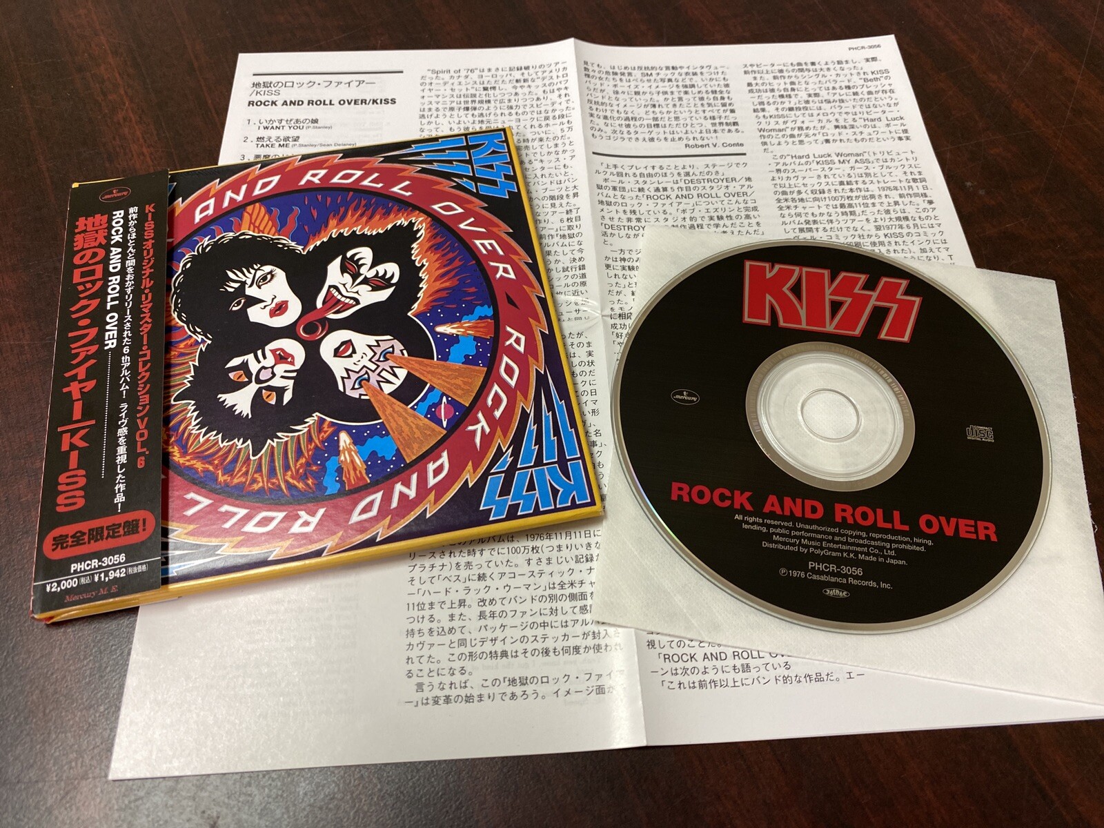 Kiss Rock And Roll Over 1997 Japan Rare1st Press Mini Lp Cd Phcr 3056 Frehley For Sale Online Ebay