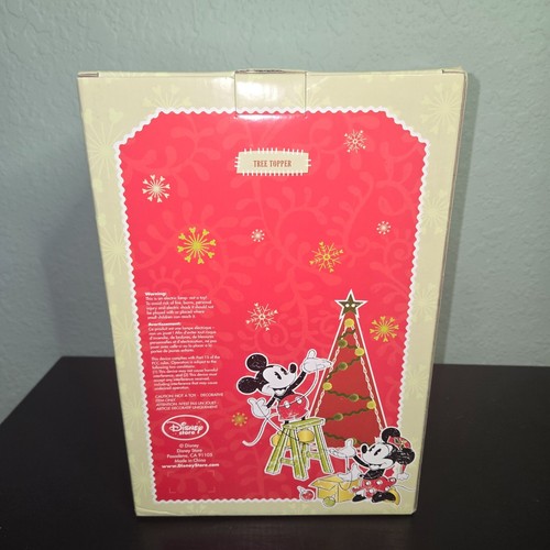 RARE Disney Store Christmas Tinkerbell Tree Topper in box Light Up Wings - Picture 5 of 18