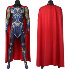 Thor Love And Thunder Cosplay Costume 3D Printing Outfit Bodysuit With Cape