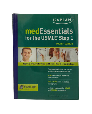 Kaplan Medical Med Essentials For The USMLE Step 1 Fourth 4th Edition High yield