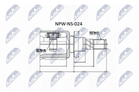 Gelenksatz Antriebswelle Vorderachse FüR Nissan Navara NP300 Pick-Up Pathfinder