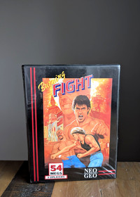 COMPLETE ✹ Burning Fight ✹ Neo Geo AES Game NEOGEO AUTHENTIC ✹ DOG TAG ✹ USA