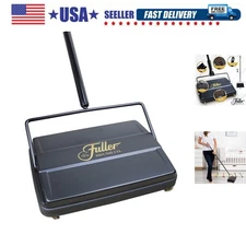 Electrostatic Carpet & Floor Sweeper - 9" Cleaning Path - Lightweight - Ideal...