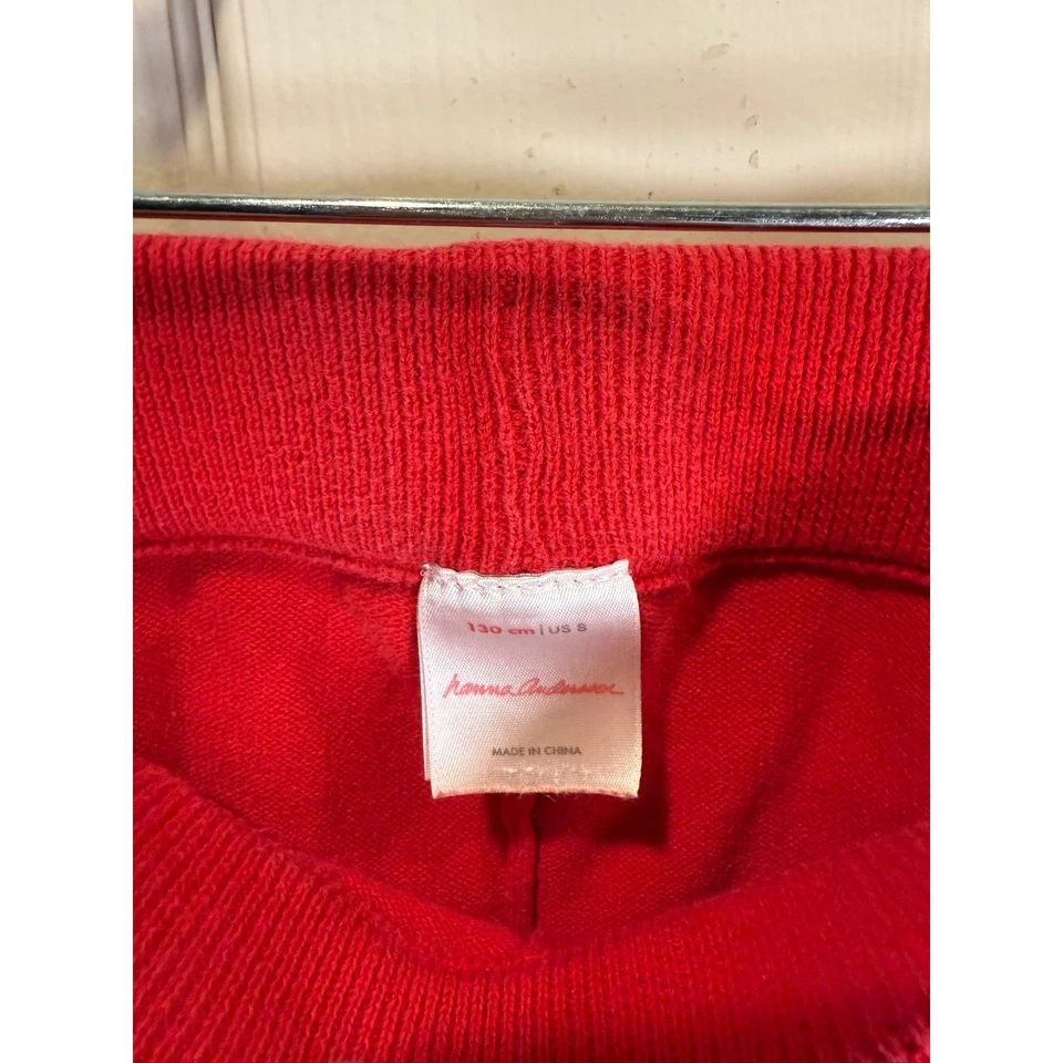 Pantalones de chándal Hanna Andersson Red Heart Fair Isle tejidos niños talla 8 130 cm Foto 4 de 4